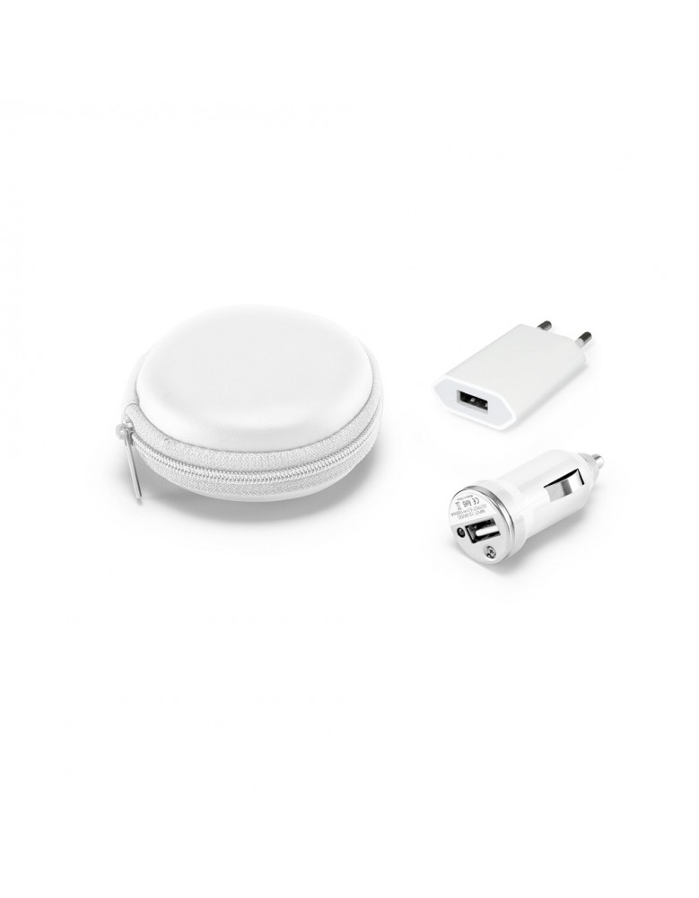 Kit de carregadores USB personalizado - 57312