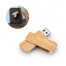 Pen drive 8GB em bambu Personalizado - 97539