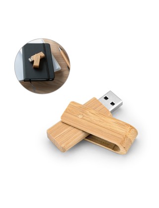 Pen drive 8GB em bambu Personalizado - 97539