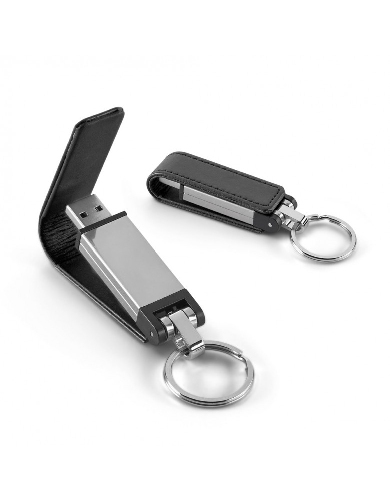 Pen drive 16GB em couro sintético Personalizado - 97543