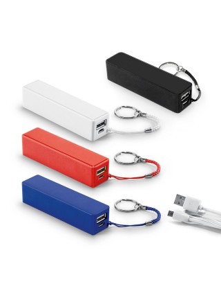 Carregador Portátil / Power bank com cordão e argola personalizado - 97941