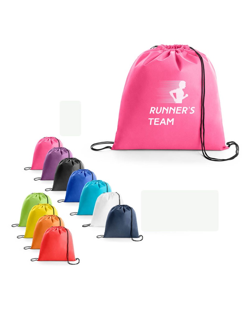 Sacola tipo mochila em TNT personalizada para Outubro Rosa - 92904