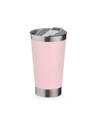 Copo Térmico 500ml com Abridor Personalizado Outubro Rosa -18645L-1