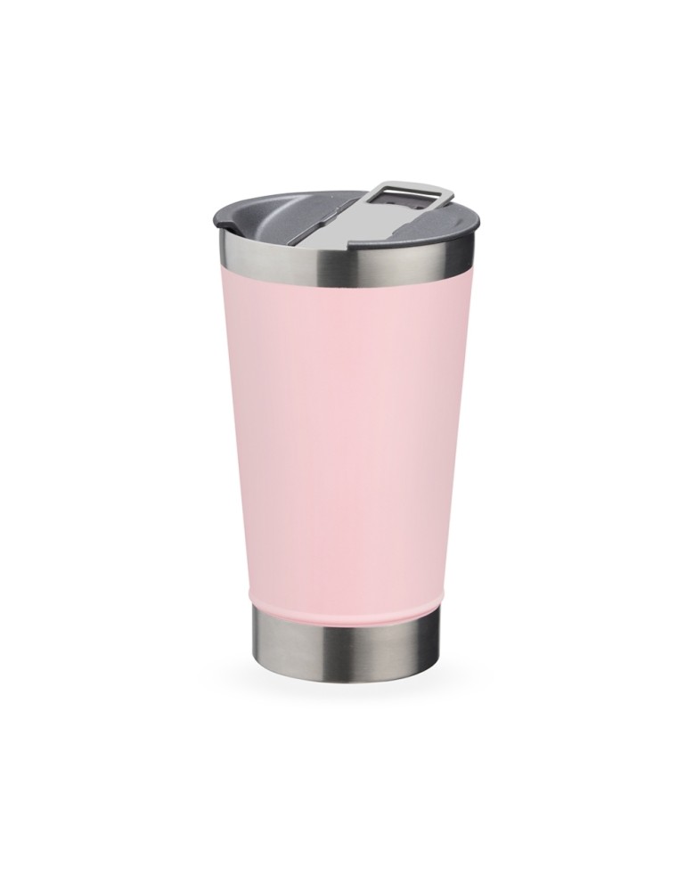 Copo Térmico 500ml com Abridor Personalizado Outubro Rosa -18645L-1