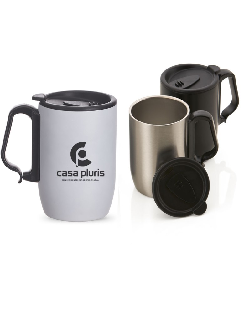 Caneca em aço inox de 350ml Personalizada - CA8200