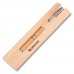 Caneta corpo de bambu com detalhes em metal Personalizada - CB22491