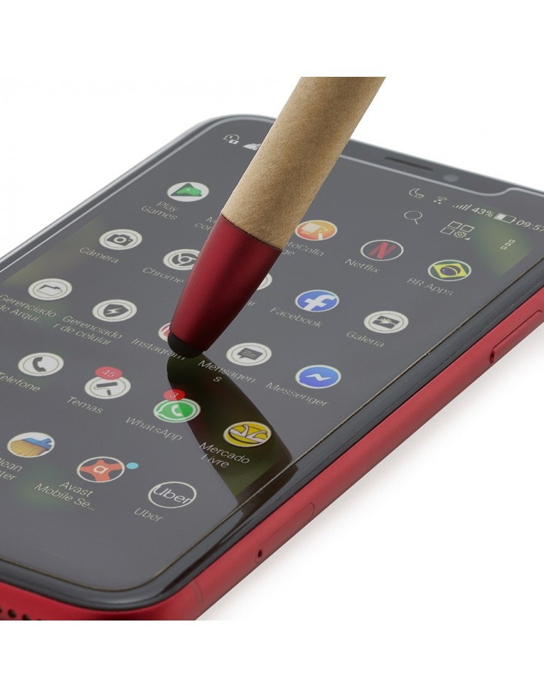 Caneta Ecológica Touch com Suporte Personalizada - 00708P